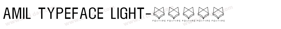Amil Typeface Light字体转换